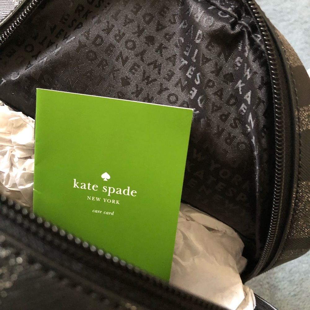 Kate Spade Haven Lane Sami Black glitter Backpack - Picture 8 of 8